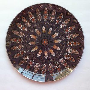 Pilgrim Glass Silhouette Server Plate Platter NIB